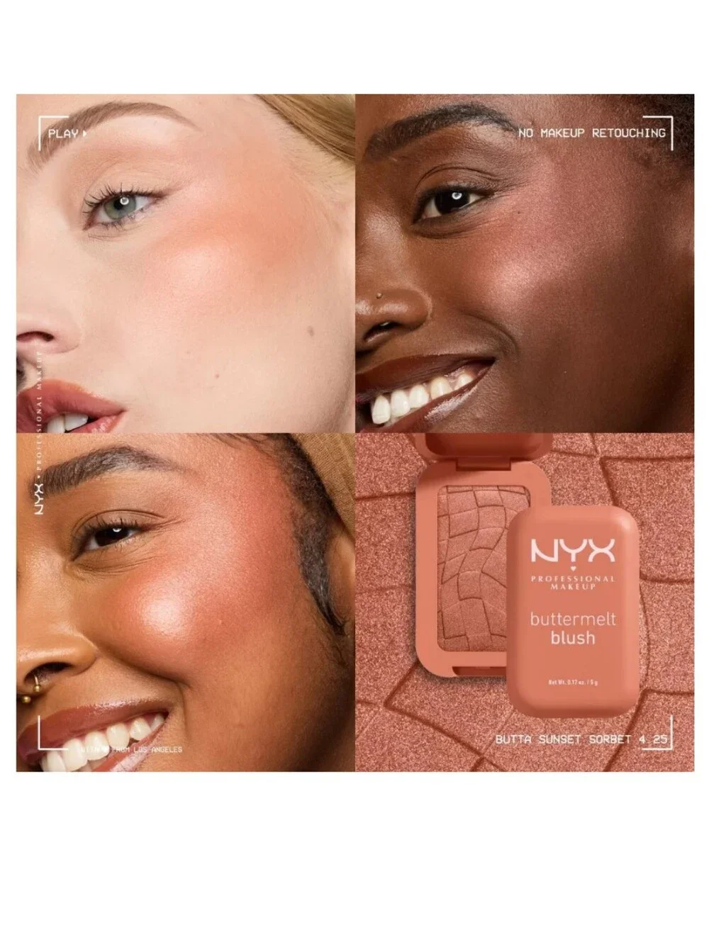NYX Buttermelt Blush Shade: Butta Sunset Sorbet (glowy peach ✨)